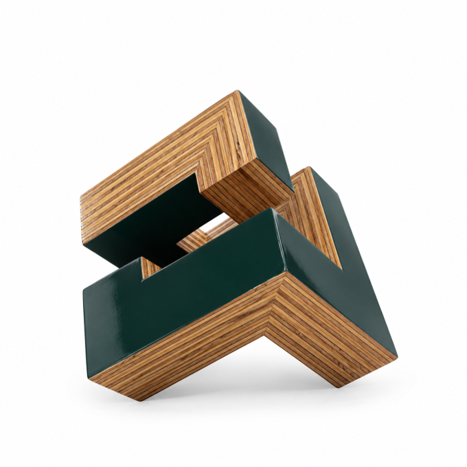 Josecho López Llorens "Cubo mixto verde oscuro" - Imagen 1